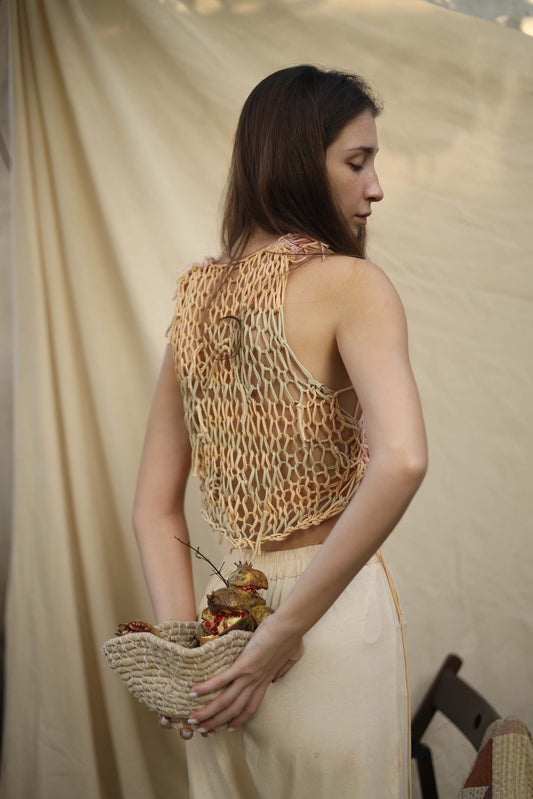 Handknit singlet