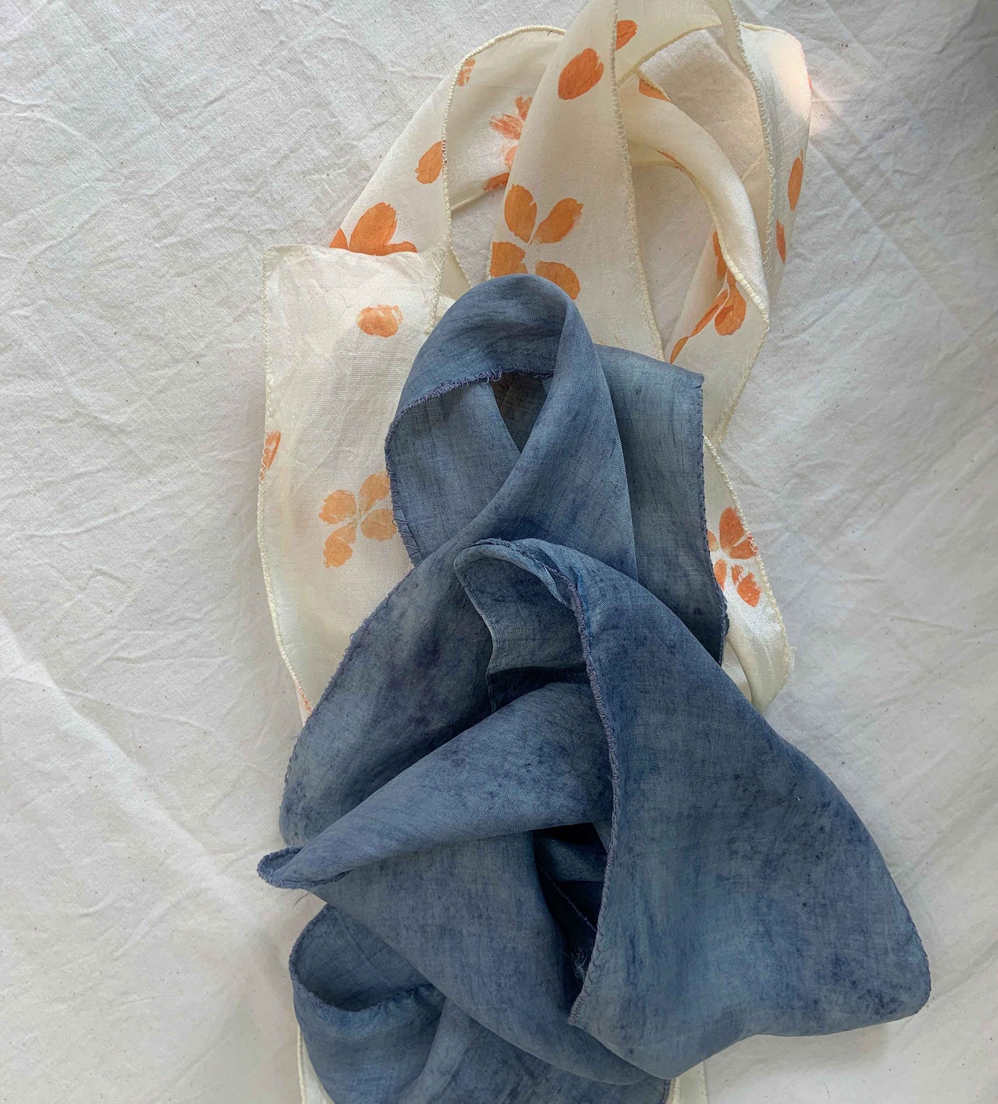 silk ribbons - indigo and cosmo (set of 4)