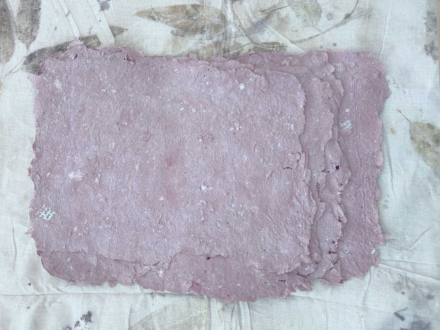 set of handmade paper sheets - मंजिष्ठा